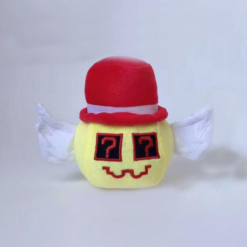Cute Strawberry Elephant Yellow Square Plush Toy Funny Style Holiday Gift Christmas Present