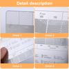 Grinds Reference Card Coffee Grinds Size Ruler Metal Grinds Size Reference Card Essential Tool Gift for Coffee Enthusias