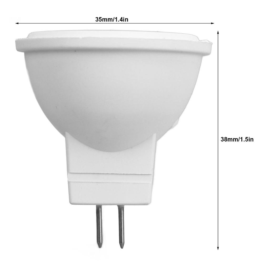 2PCS Bi-Pin Base MR11 Light Bulb 3W Low Voltage LED Spotlights Easy GU4 Spotlight Bulbs  Bedroom