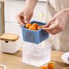 Double-Layer Refrigerator Storage Box Ginger Scallion Onion Containers Sealed Fruits Vegetables Drain Crisper Kitchen Supplies