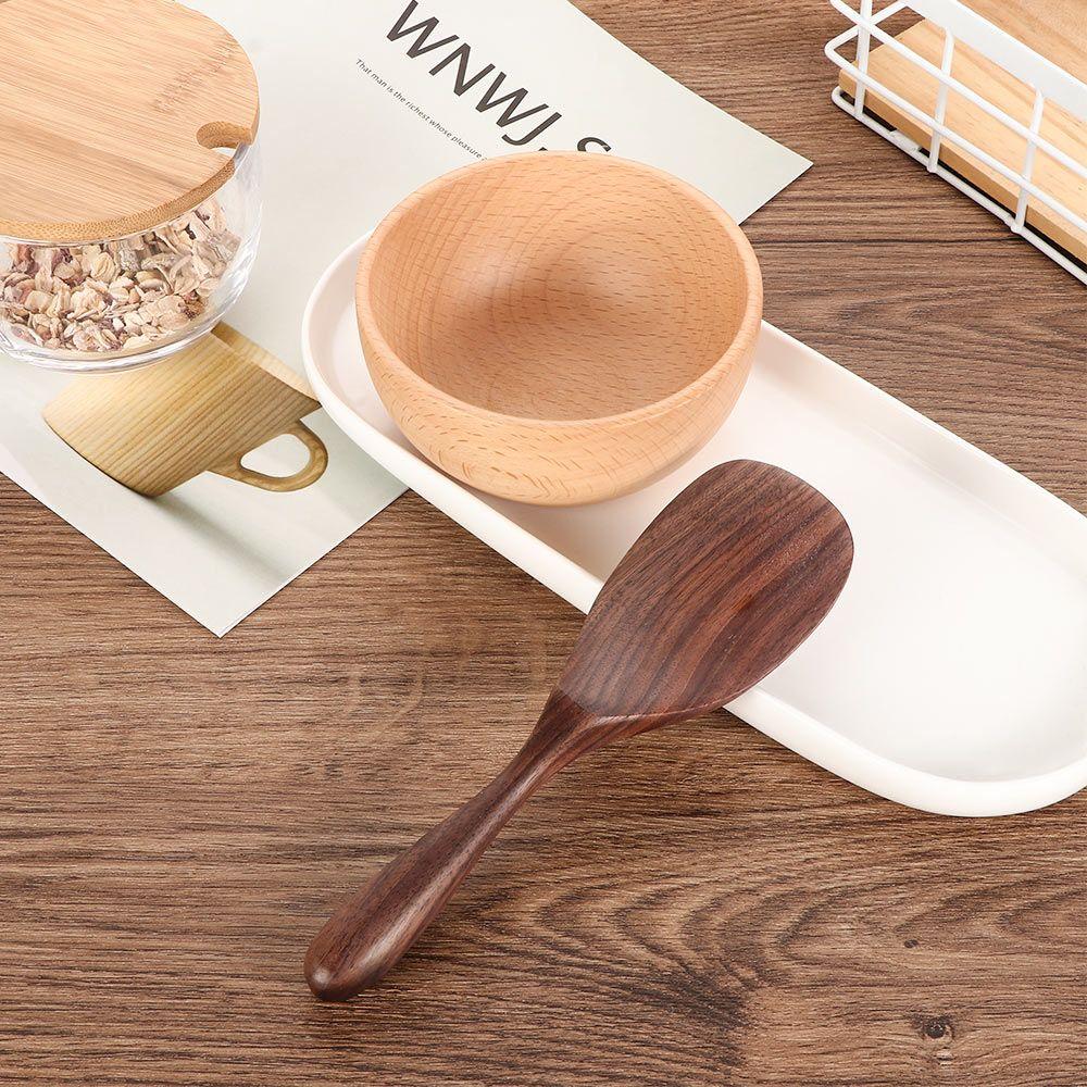 Holz Schwarzwalnuss Geschenk Dessert Rührlöffel Lange Schöpfkelle Suppenlöffel Küchenzubehör Geschirr Reisschaufel