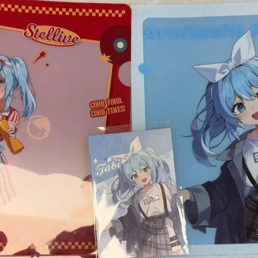 Stellarive Arahashi Tabi Spring Date Clear File, Postcard+Pop-Up Clear file