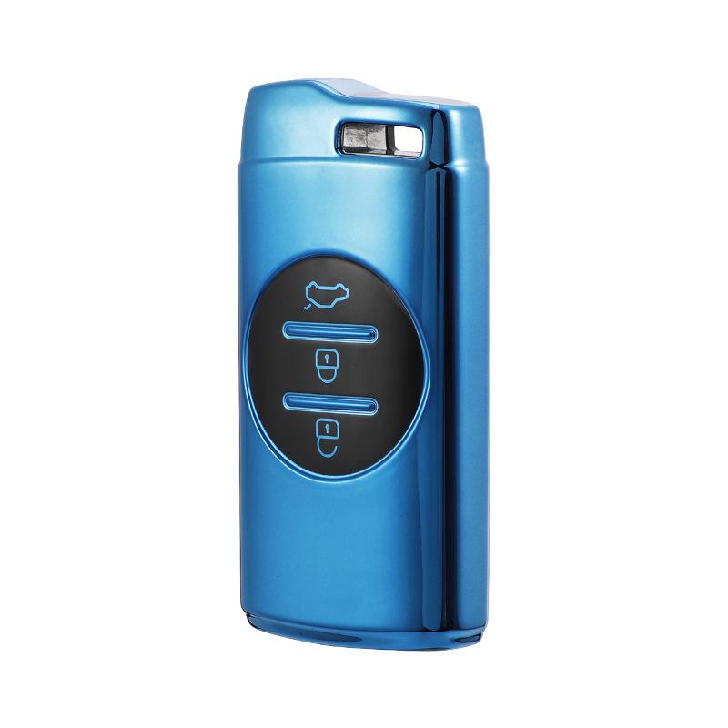 TPU Bilnøkkeldeksel for Chery Tiggo 8 Arrizo 5 7 Pro EQ7 5x 3x Tiggo 7 Smart Holder Ring Beskyttelsestilbehør Skall