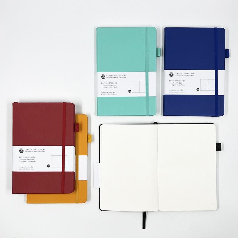 A5 Dot Grid Notebook with Strap - Premium Office & Student Planner Diary