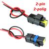 2x Coolant Temperature Sensor Connector Plug For Peugeot 1007 107 206 207 208 307 308 406 407 508 607 807 CC SW RCZ