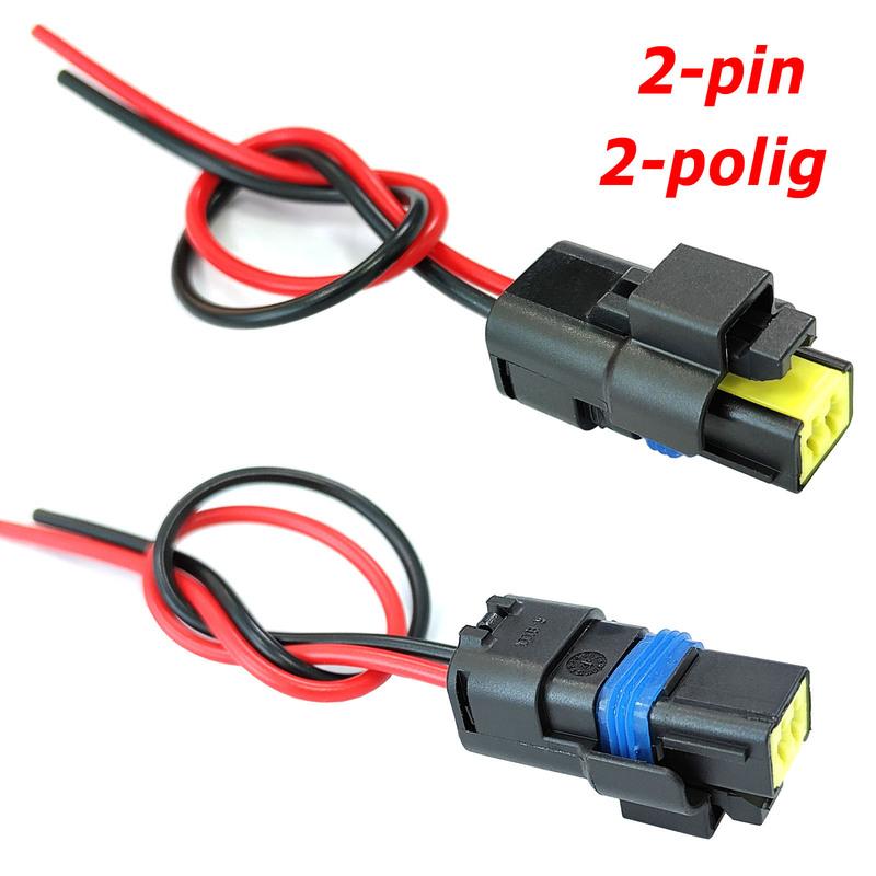 2x Coolant Temperature Sensor Connector Plug For Peugeot 1007 107 206 207 208 307 308 406 407 508 607 807 CC SW RCZ