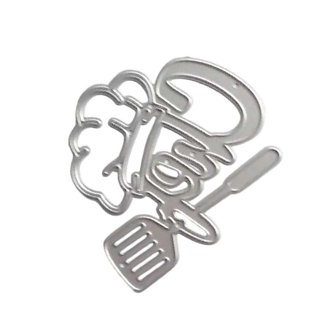 Chef Hat Cutting Dies Carbon Steel Die Cut Templates Metal Embossing Stencils for Scrapbooking Card Making Photo Album