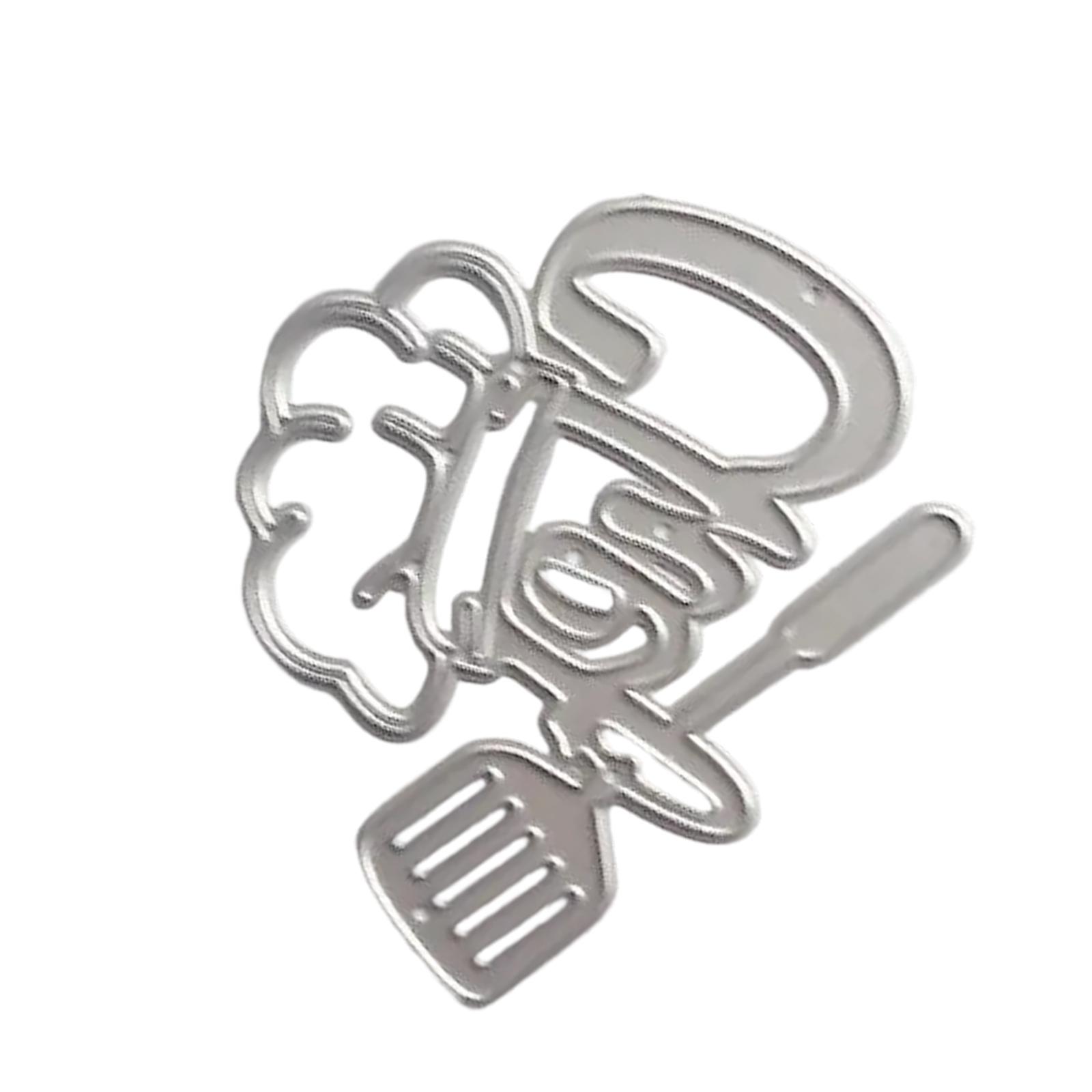 

Вырубные штампы для колпаков шеф-повара, шаблоны для вырубки из углеродистой стали, металлические трафареты для тиснения для скрапбукинга, изготовление открыток, фотоальбом