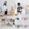 Adorable Children's Bowknot Crossbody Bag Fashionable Floral Design For Girls