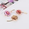 Flower Brooch Jewelry Women Gradient Enamel Design Suit Lapel Lightweight