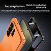 Luxury Metal Magnetic Shell Case For Samsung Galaxy S26 S25 S24 S23 Ultra For Magsafe Wireless Charging Full Lens Protection Phone Cover
