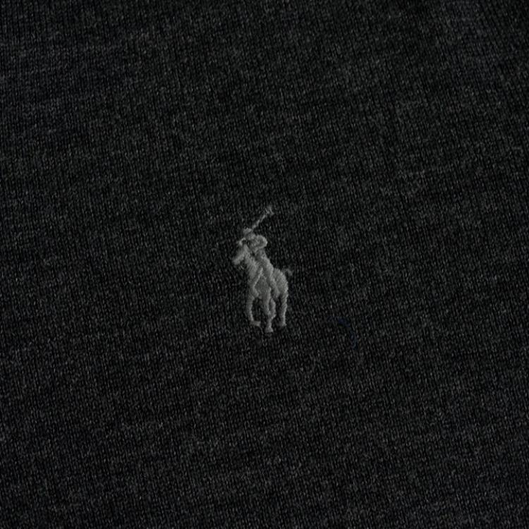 Polo Ralph Lauren Small Pony Logo Embroidered V-Neck Long Sleeve Sweater Men Sweater Dark-Gray MNPOSWE16820070-440