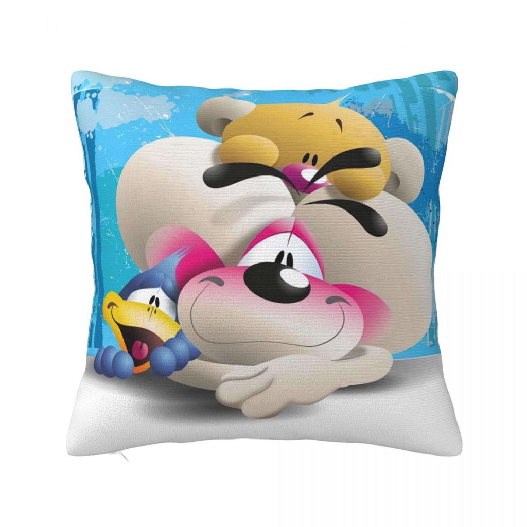 Diddl Cute Cartoon Pillow Case Cushion Cover Soft Custom DIY Pillow Cover Morden Pillowcases For Sofa Home Decorative