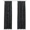 Vidaxl Curtains with Hooks, 2 Pcs, Velvet, Anthracite, 140X225 Cm