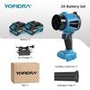 Yofidra 350M/S Brushless Electric Turbo Fan Blower 3000W Cordless Jet Snow Leaf Dust Air Blowing Tool for Makita 18V Battery