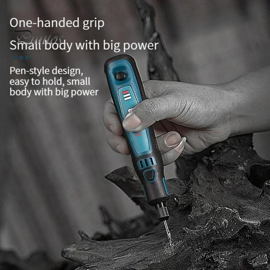 1 Set Helpful 3 Gear Adjustable Ergonomics Micro Grinder Mini Electric Drill Grinder Rotary Tools for Workshop