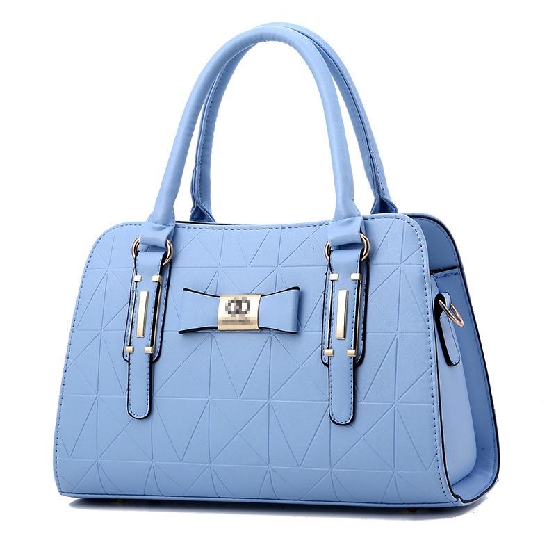 

Trendy And Practical Pu Boston Bag For Women Multiple Colors Available синій