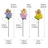 3-piece set of flower fairy inserts, resin crafts, flower pot and bonsai inserts, courtyard and garden decoration statue inserts