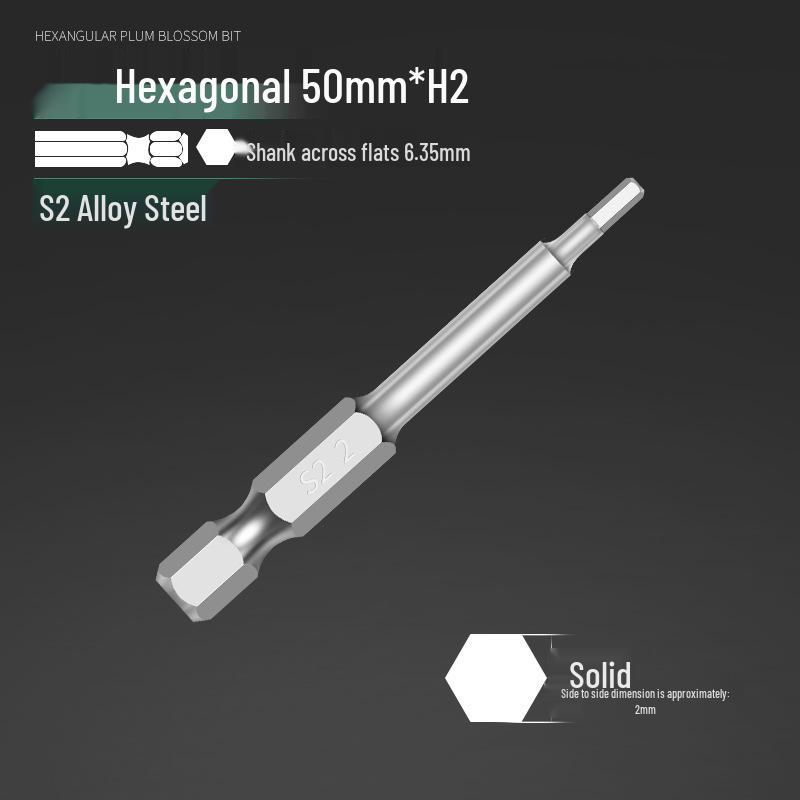 Alloy Steel Magnetic Hexagon Electric & Air Screwdriver Bit Set
