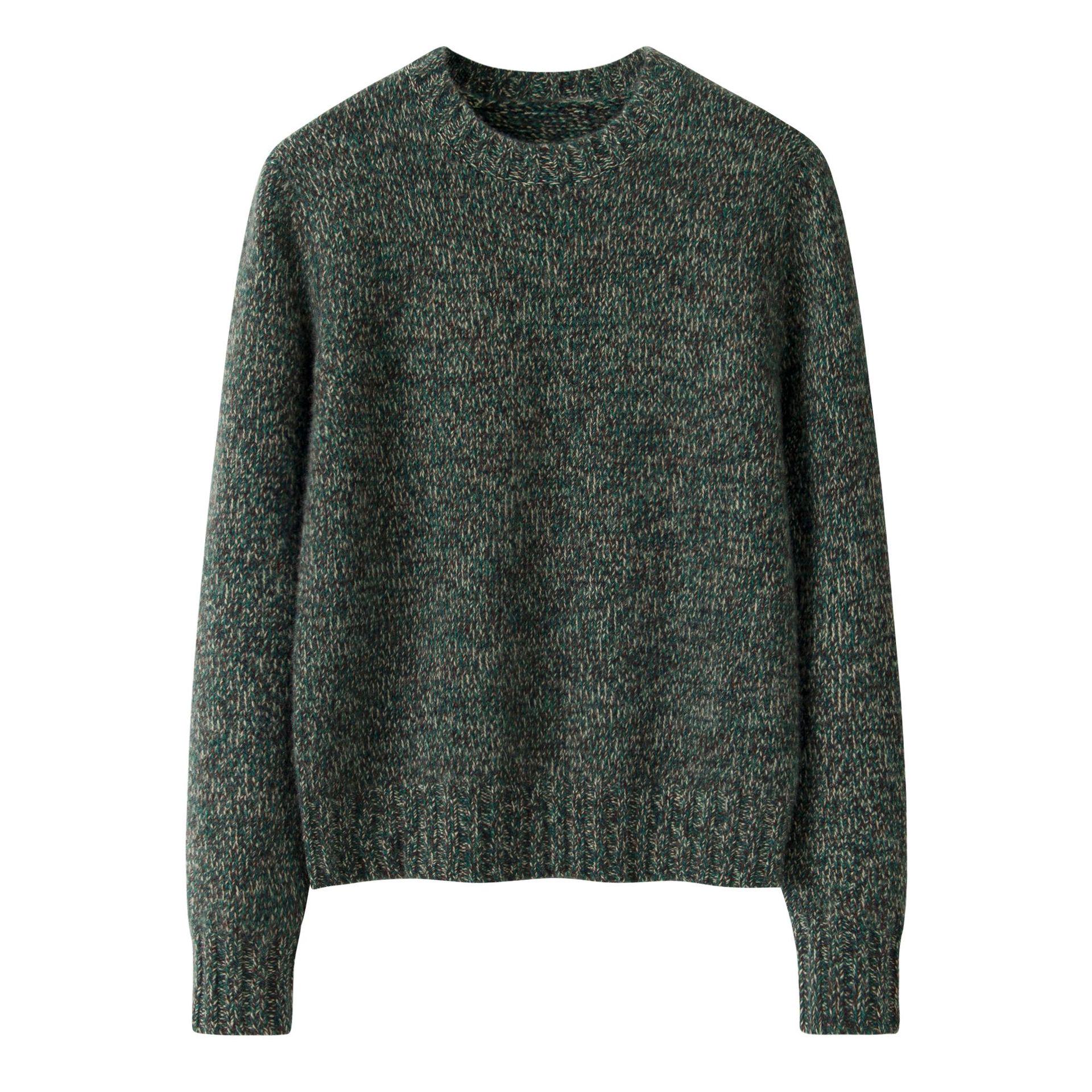 

Women s Pure Cashmere Thickened Long Cardigan - Autumn 2025 Collection: Loose, Warm, Long Sleeve Knit Sweater. XXXL цветочный/зелёный