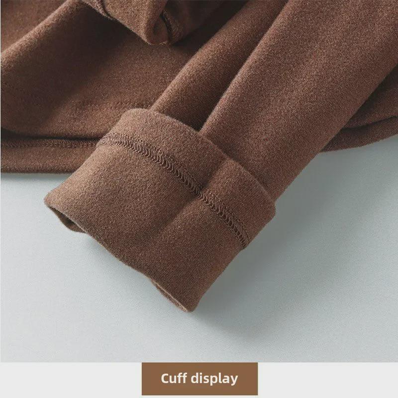 Dámské sametové tričko s dlouhým rukávem a polovičním rolákem - Podzim/Zima 2024 Dutý design