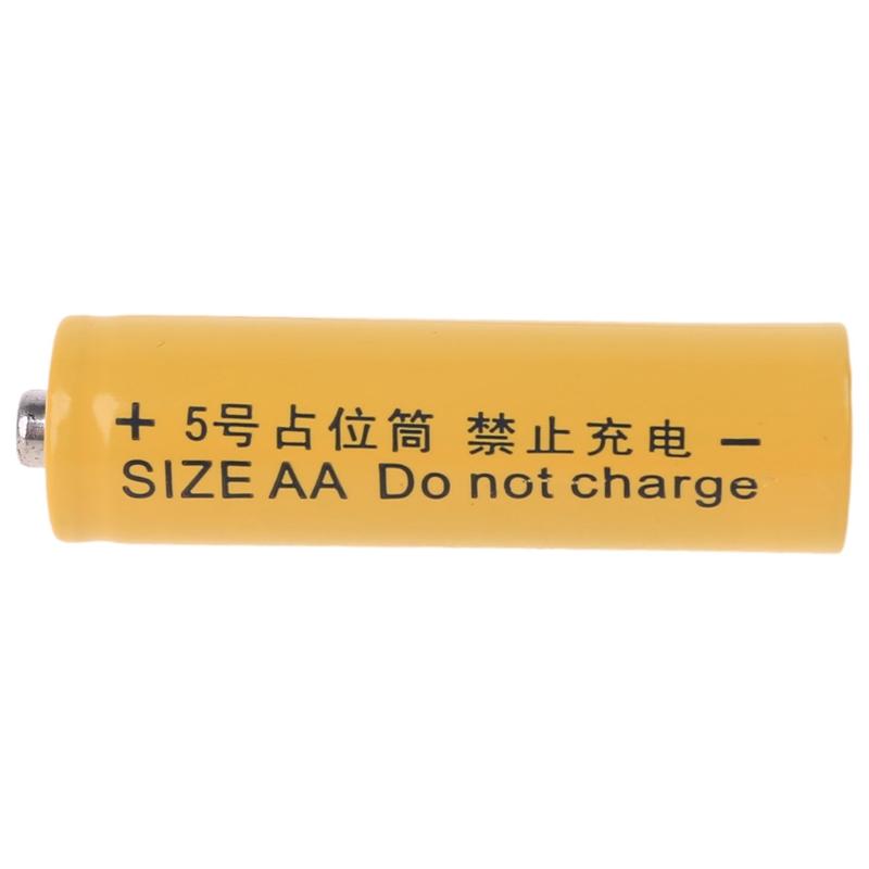 No Power AA 14500 Dummy Fake Battery Setup for Shell Placeholder Cylinder Conductor for AA Battery Eliminator Accessorie