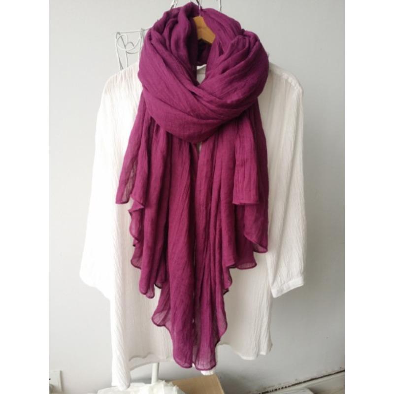 

Льняной Хлопковый Шарф Оверсайз Пасторальный Стиль Теплый Стильный Шарф Многоцветный Опциональный Теплый Женский Шарф 150*190cm