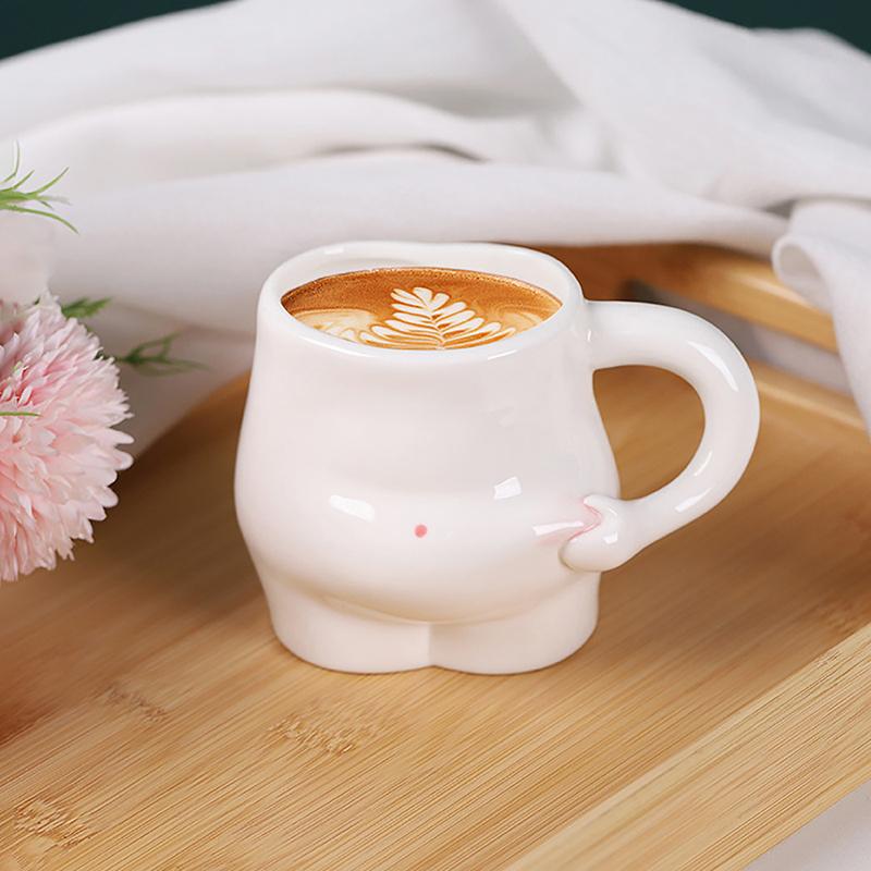 Pinch Belly Tassen Kaffeetassen Kawaii Keramik Süße Kaffeetasse Milch Tee Wassertassen Kreative Tasse Geschenk Porzellan Trinkkaffeetassen