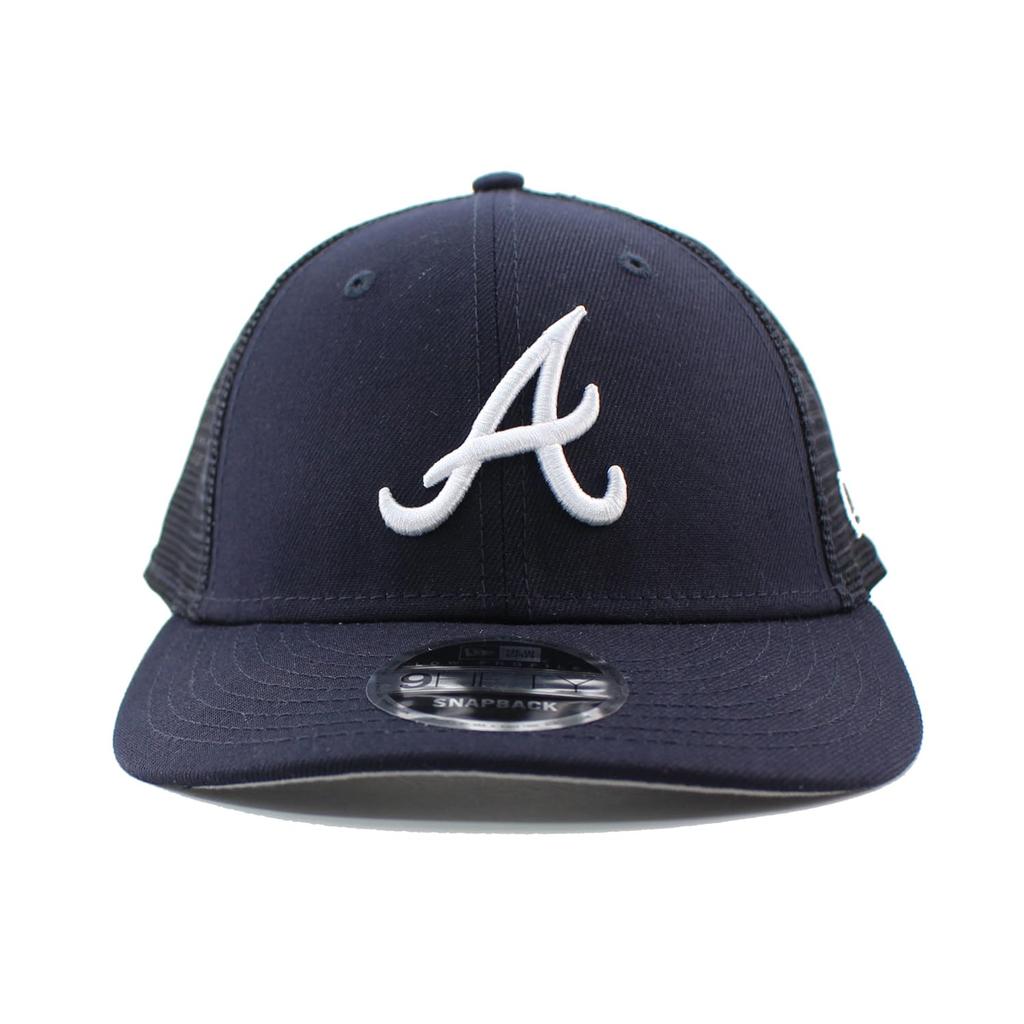 [New Era] Mesh Cap LP9FIFTY Atlanta Braves MLB TRUCKER MESH CAP NAVY ATLANTA BRAVES LOW PROFILE SNAPBACK [Used]