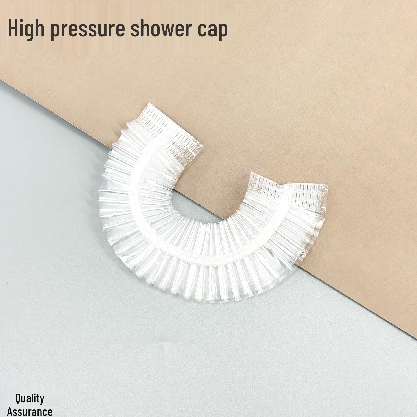 Утолщенная водонепроницаемая одноразовая шапочка для душа из ПЭ для отелей и дома