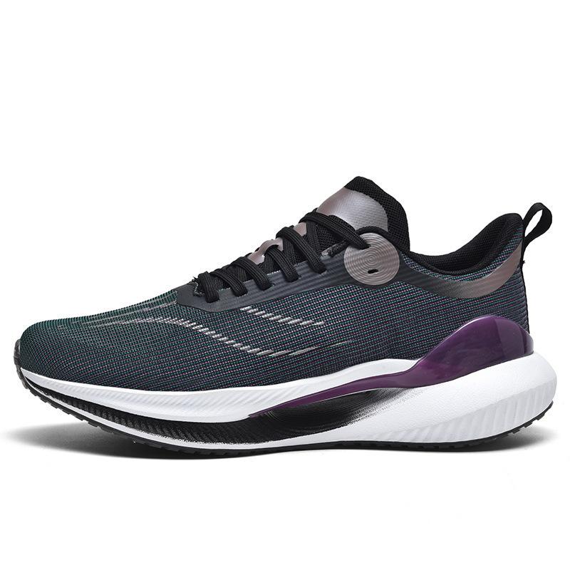

Sneakers spring and summer new couples fashion versatile trendy shoes high elastic cushioning running shoes men s lightweight casual shoes 45 чорний