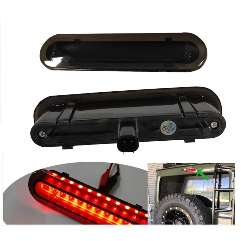 A51K-LED Rear Brake Light Central High Mounted Stop Warning Lamp for Jimny JB64 JB74 -,Black Shell Red Light