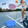 Pickleball Practice Set Solo Trainer with Fillable Base, Portable Tennis Rebounder Base Rebound Ball & String Ball, Beginners Training Aid for