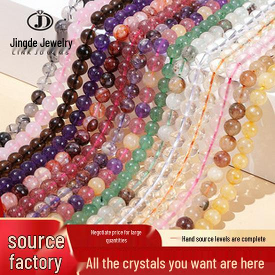 Jingde Jewelry Natural Gypsum Cat's Eye White Bead Bracelet