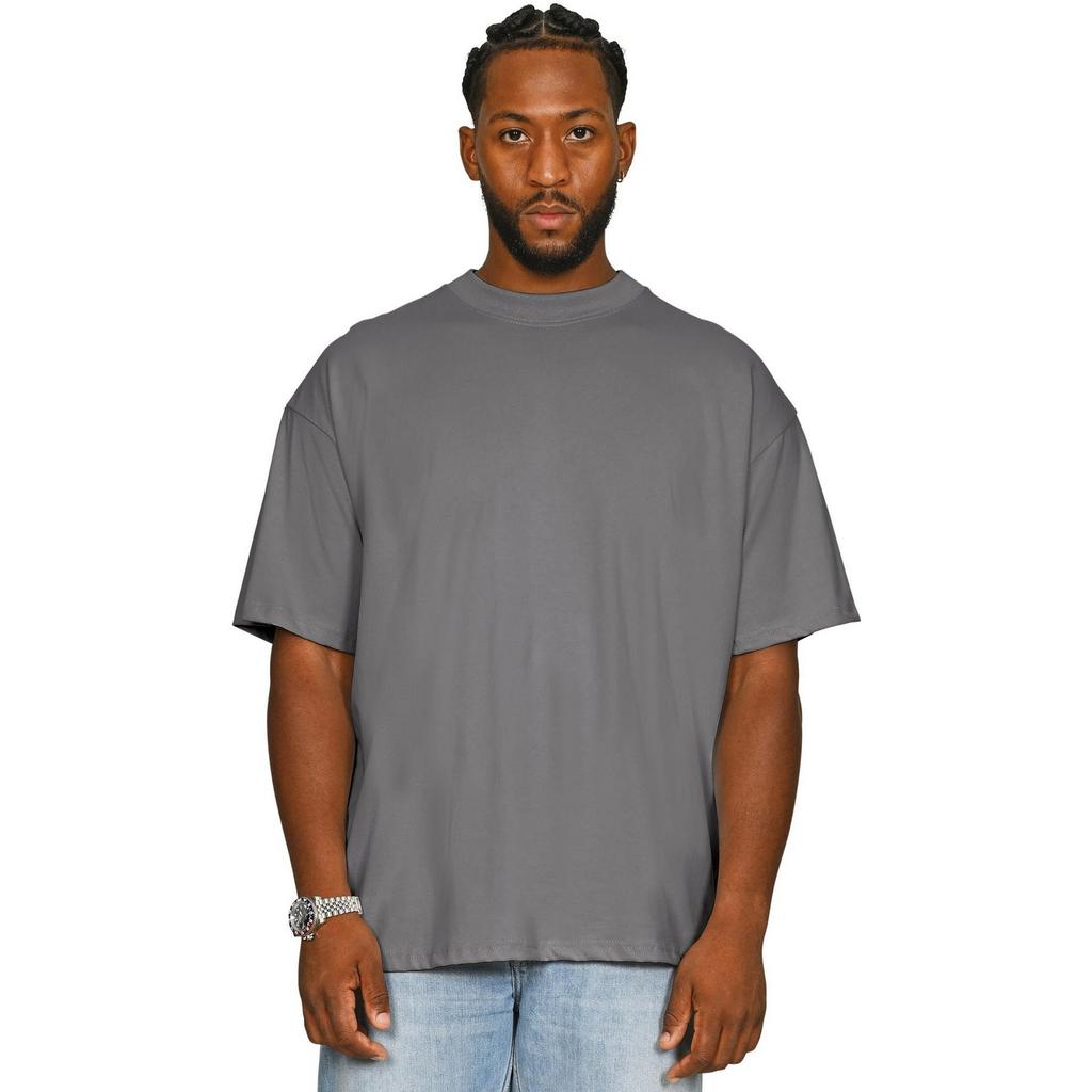 Casual Classics Unisex Adult Combed Ringspun Cotton Extended Neckline Oversized T-Shirt