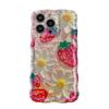 16e Oil Painting Flowers Phone Case for Apple 11, 13, 14, 15promax - Blue, Summer Fruits, Silicone