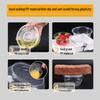 ZISIZ Disposable Food-Grade Plastic Bowls with Lids