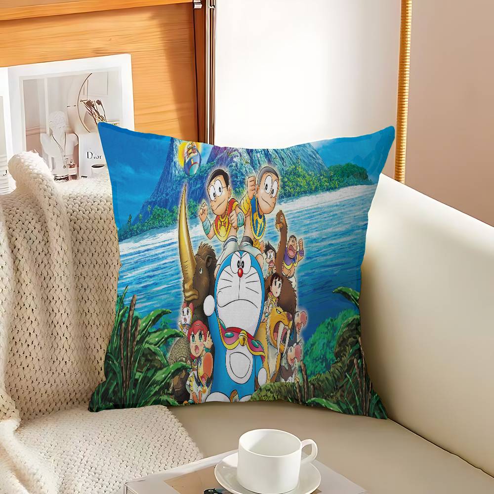 D-DoraemonS Cushion Cover Car Throw Pillow Case For Sofa Car Christmas Gift 40x40cm 45x45cm