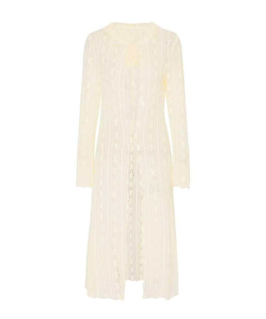LOULOUSEOUL Lace Maxi Cardigan (Ivory)