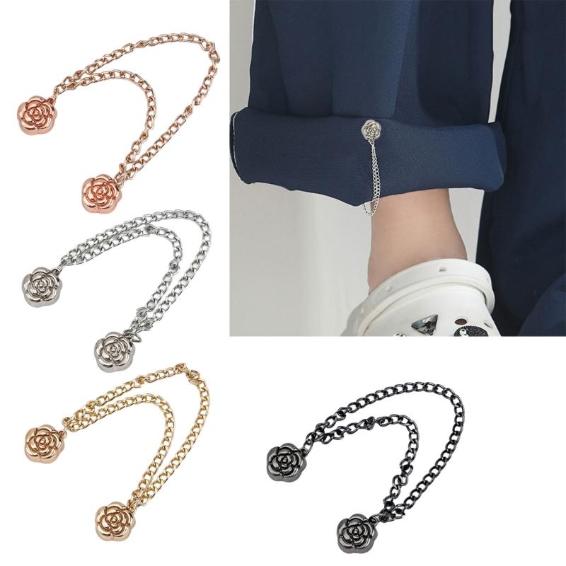 5Pieces Magnetic Pants Cuffs Fasteners, Pants Hems Fasteners Clip Strong Magnets Clip for Pants Trousers to Make Shorter