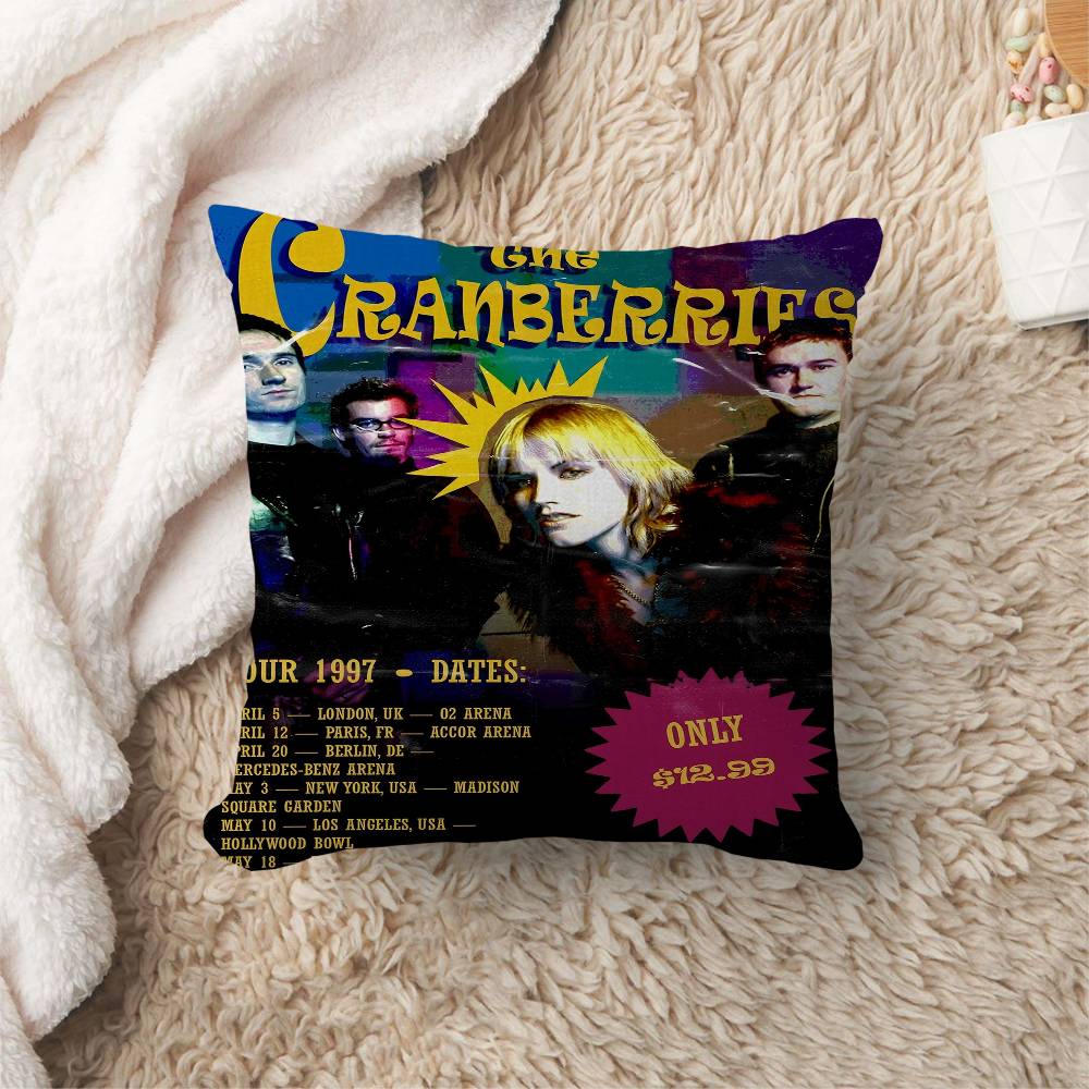 T-The C-Cranberries Band Dekorative Raumästhetik Kissenbezug Heimdekoration Schlafzimmer Sofa Bett Couch Kissenbezug 45x45