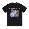 Ich esse Zement Verfluchte Katze Lustiges Meme T-Shirt für Männer Frauen Mode Lässig Kurzarm T-Shirts Freizeit Streetstyle Baumwoll-Tops