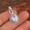 Moonstone Silver Pendant, 925 Sterling Silver Handmade Jewelry, Gifts For Her, Crystal Healing Pendant, Gift For Her