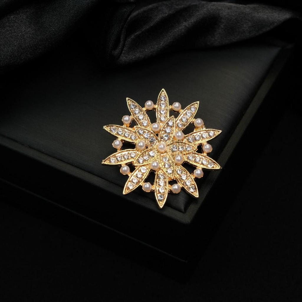 Gold & Diamond Vintage Butterfly Brooch - Versatile Women's Pin Jewelry