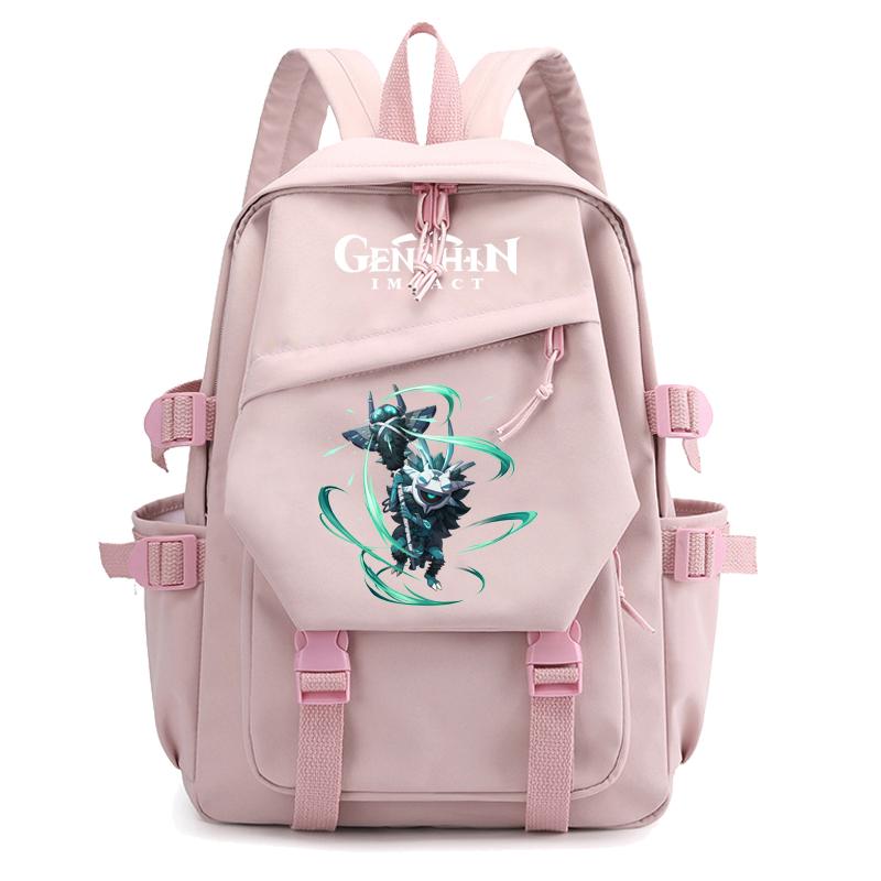 Anime Game Travel Backpack Printed Canvas Backpack for Boy Girl School Bag Students Women Large Capacity Bookbag Usb Charging Kids Gifts