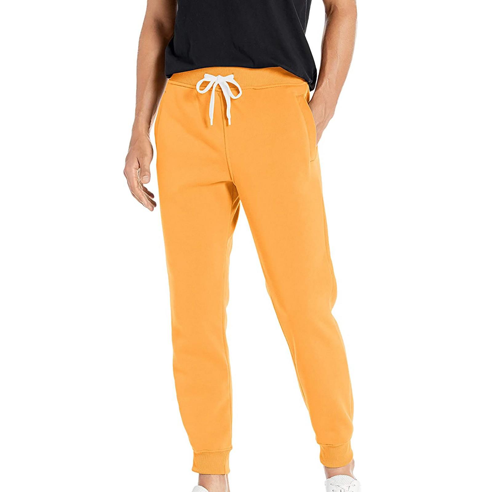 

Плюшевые и толстые теплые леггинсы с эластичной резинкой на талии и карманами, повседневные брюки, спортивные штаны XL жёлтый