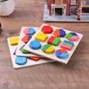 Wooden Shape Sorter Puzzle Board Educational Toys for Toddlers, Early Learning Geometric Sorting Board for Kids Age 1-3 Years