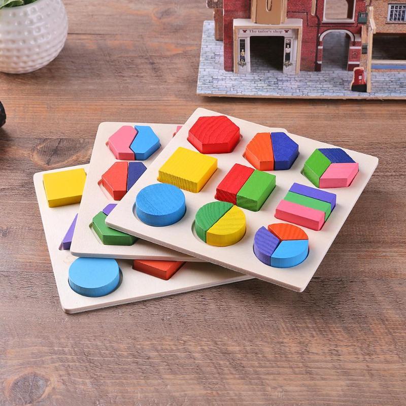 Wooden Shape Sorter Puzzle Board Educational Toys for Toddlers, Early Learning Geometric Sorting Board for Kids Age 1-3 Years