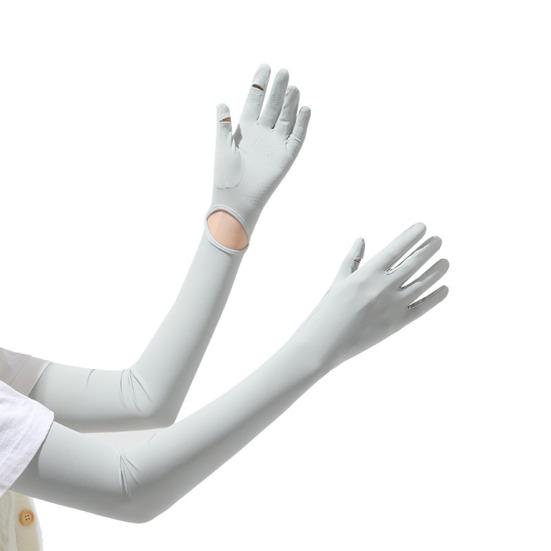 UV Protection Gloves, Full Finger Sun Protection Gloves, Cooling Arm Sleeves, Non-Slip Palm, Ultra Thin Summer Gloves for Women Driving Cycling Hiking