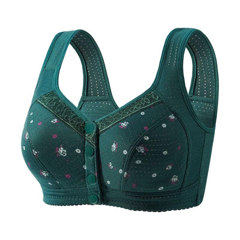 Dames Grote Maat Voorkant Gesp Beha Vest Stijl Comfortabele Beha
